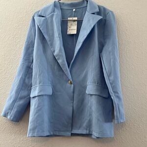 Chic Sky Blue Women's Blazer